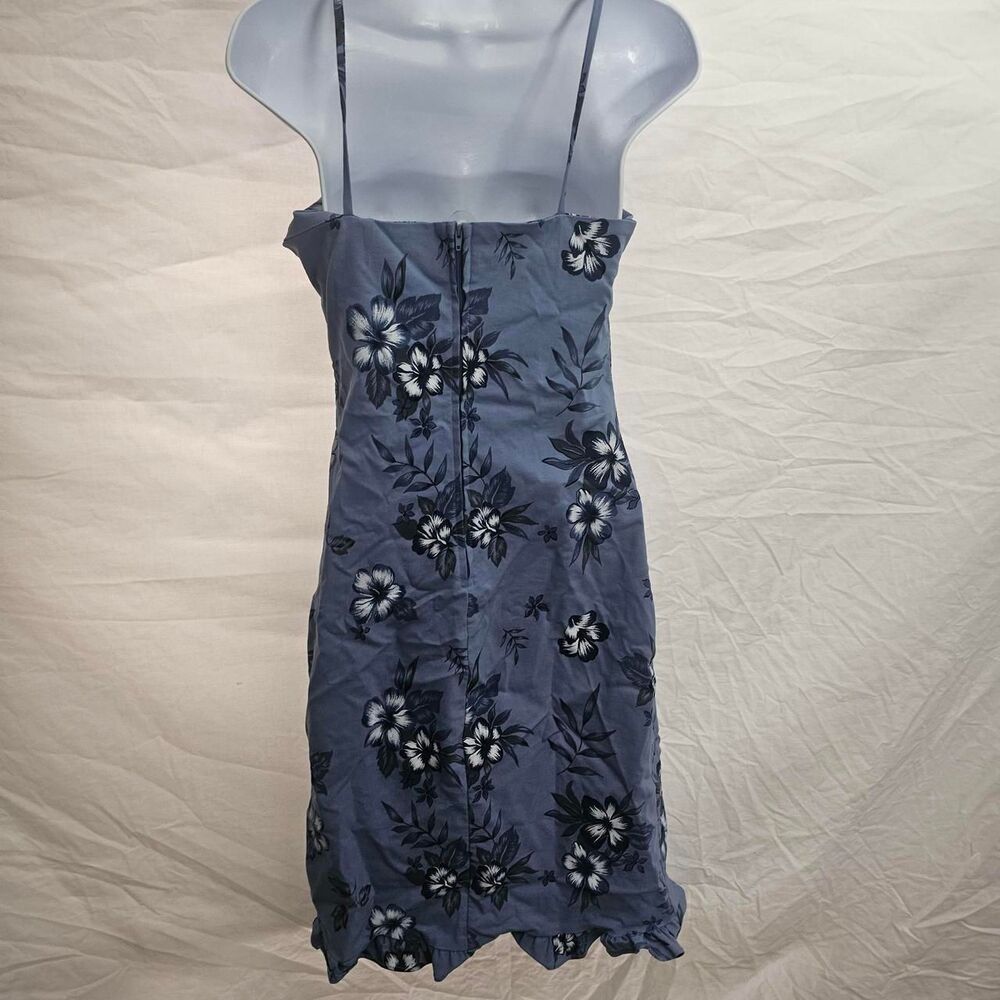 Vintage 90s y2k periwinkle floral whimsigoth fairy midi dress - Picture 2 of 4